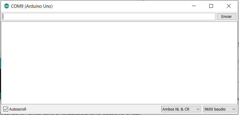Monitor serie del IDE de Arduino