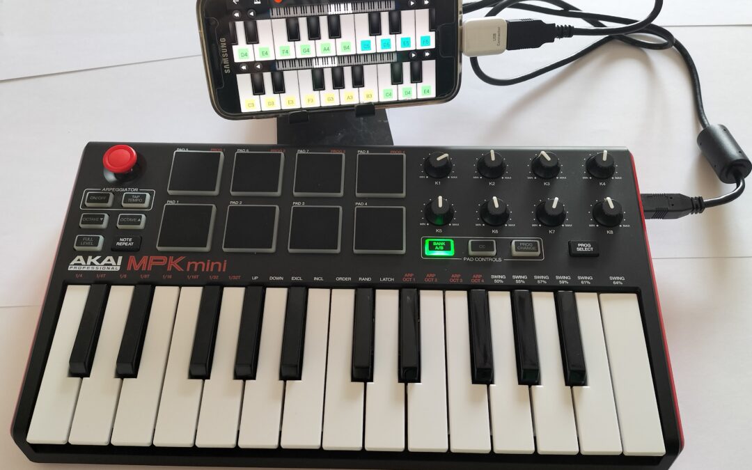 ¿Cómo usar un teclado MIDI en un smartphone?